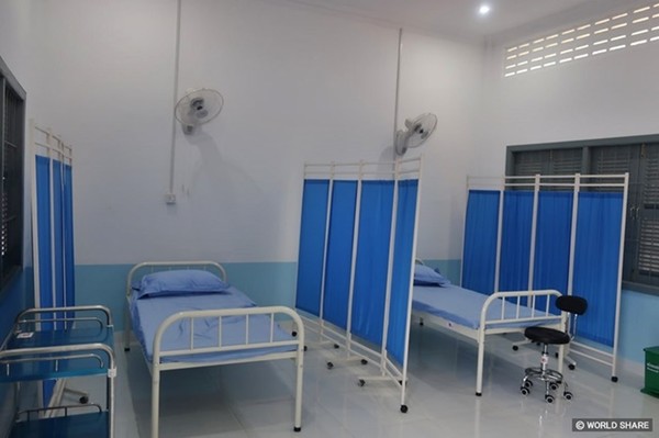 사진 설명/완성된 보건실의 모습.